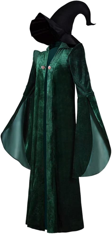 green wizard cloak|mcgonagall costume green wizard robe.